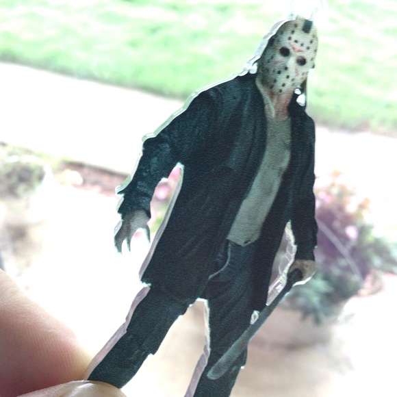 Killer Jason Horror Movie Car Hanging Pendant Ornament Bag Keychain Charm - Picture 9 of 12